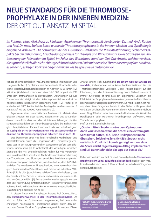 VTE Prophylaxe DE